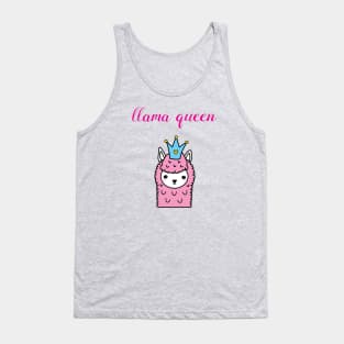 Llama queen Pink Tank Top